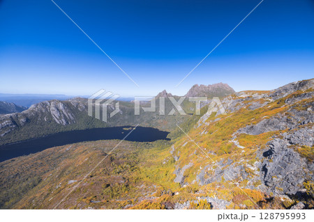 Marions Lookout at Cradle Mountain in Tasmania Australia 128795993