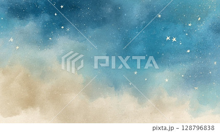 夜空に浮かぶ雲 128796838