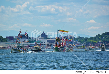 塩竈みなと祭りの鳳凰丸 宮城 塩竈みなと祭りの鳳凰丸 宮城 128797861