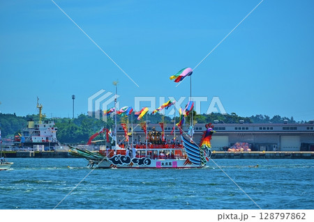 塩竈みなと祭りの鳳凰丸 宮城 塩竈みなと祭りの鳳凰丸 宮城 128797862