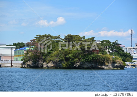夏の籬島　宮城 128797863