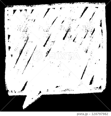 Message chat drawn with white chalk on a black background. Message chat drawn with white chalk on a black background. 128797982
