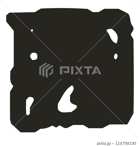 Charcoal or crayon black geometric shape, scribble rectangular figure chalk, pencil texture, abstract kids hand drawing Charcoal or crayon black geometric shape, scribble rectangular figure chalk, pencil texture, abstract kids hand drawing 128798195