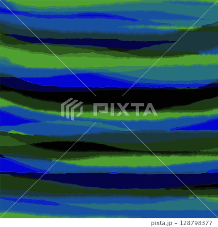 青緑と濃紺のボーダーパターン背景 128798377