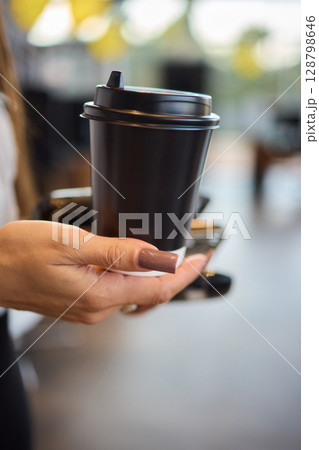 Coffees on a Table A Special Moment of Enjoyment Shared with Friends Over Delicious Brews 128798646