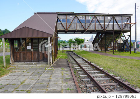 道の駅・ステラ★ほんべつに残された跨線橋 128799063