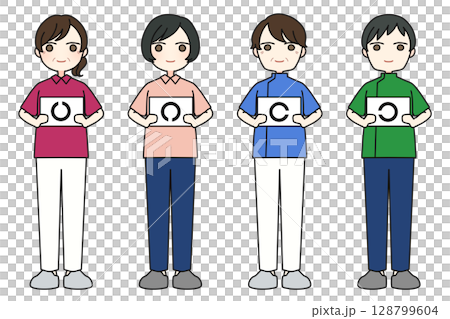 男性和女性斜視矯正師 128799604