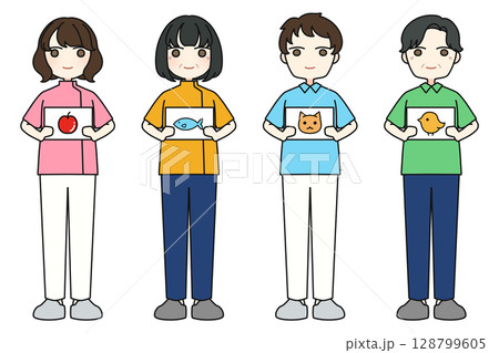 言語聴覚士の男女 言語聴覚士の男女 128799605