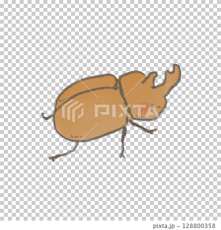 可愛的甲蟲插圖 可愛的甲蟲插圖 128800358