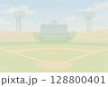 背景素材　野球場　野球イメージ 128800401