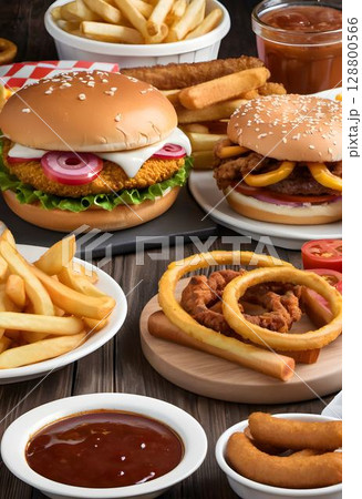 Irresistible Temptations: Fast Food Feast Irresistible Temptations: Fast Food Feast 128800566