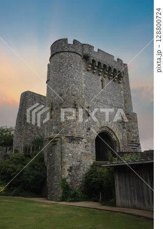 Lewes castle barbican gateway in Sussex Lewes castle barbican gateway in Sussex 128800724