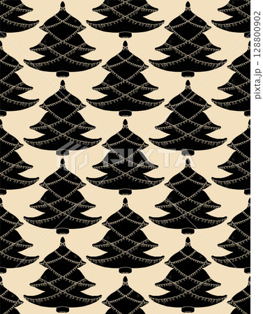 seamless pattern of tree branches seamless pattern of tree branches 128800902