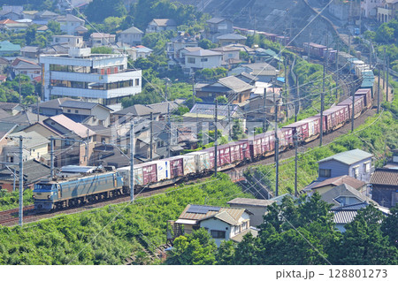 東海道本線 湯河原-真鶴 JR貨物 EF66-21(吹田) 東海道本線 湯河原-真鶴 JR貨物 EF66-21(吹田) 128801273