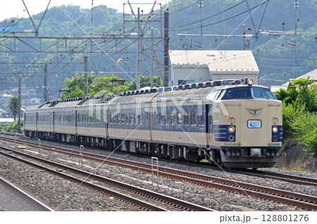 東海道本線　二宮－大磯　JR東日本　583系　N1+N2編成（秋田）　みどりの風 128801276