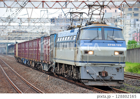 東海道本線 平塚 JR貨物 EF66-129(吹田) 東海道本線 平塚 JR貨物 EF66-129(吹田) 128802165