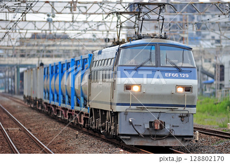 東海道本線 平塚 JR貨物 EF66-129(吹田) 東海道本線 平塚 JR貨物 EF66-129(吹田) 128802170