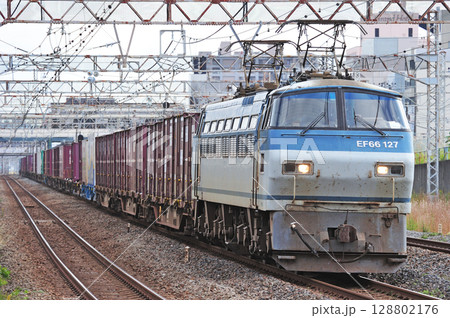 東海道本線 平塚 JR貨物 EF66-127(吹田) 東海道本線 平塚 JR貨物 EF66-127(吹田) 128802176
