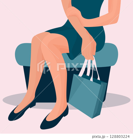 female legs illustration 128803224