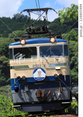 EF65風塗装に復活した大井川鉄道E31形機関車牽引のブルートレイン急行_2025/7/20撮影 128805994