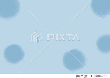 イラスト素材:水色背景の青の水玉 イラスト素材:水色背景の青の水玉 128806258
