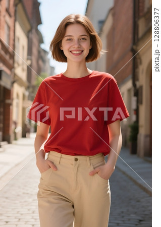 Tシャツモデル 128806377