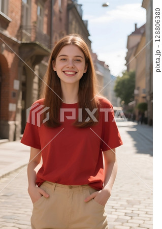 Tシャツモデル 128806380