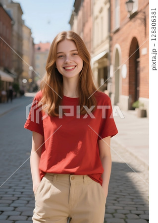 Tシャツモデル 128806381