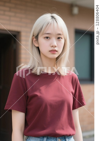 Tシャツモデル 128806404