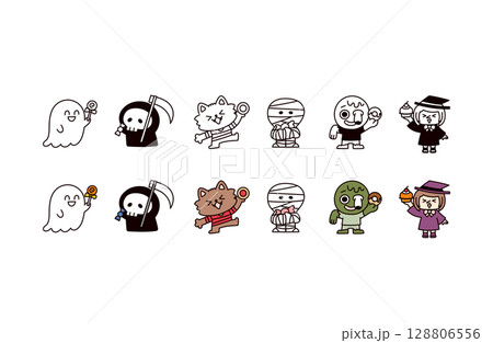モンスターのイラストセット 128806556