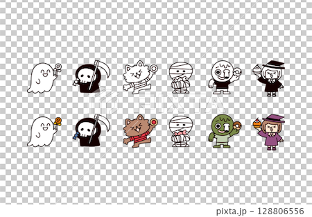 モンスターのイラストセット 128806556