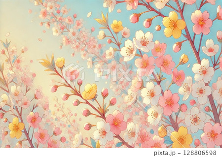 満開の桜 128806598