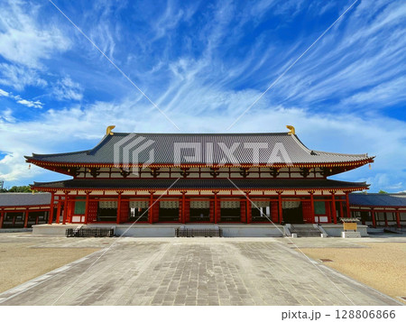 奈良・青空に映える薬師寺 奈良・青空に映える薬師寺 128806866