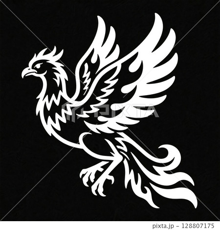 ピクトグラム フェニックスのシルエット / Pictogram Phoenix silhouette 128807175