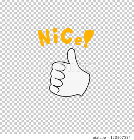 ハンドサイン 手 ナイス シンプル ハンドサイン 手 ナイス シンプル 128807554