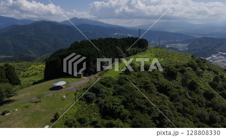 大野山山頂と足柄平野（空撮） - 神奈川県南足柄郡山北町,日本 128808330