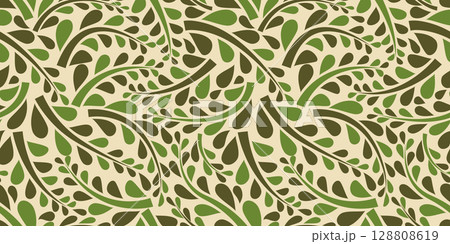 有機的なイラストパターン 128808619