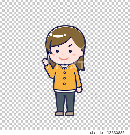 Plain-clothed adult / diagonal / female 12 128808824