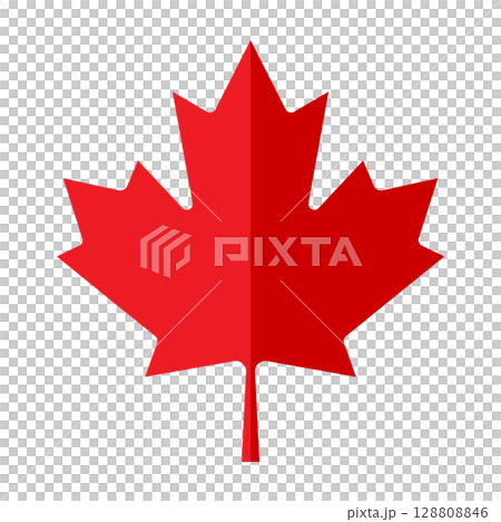 Red maple leaf icon  128808846