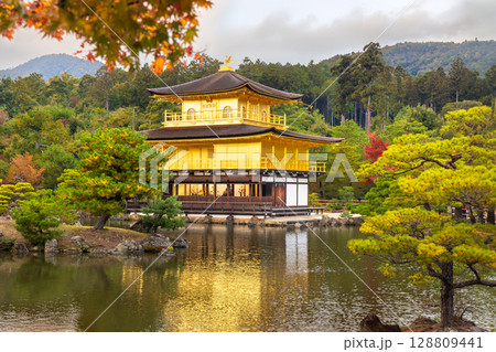 Kinkakuji temple Kinkakuji (Golden Pavilion) Zen temple in northern Kyoto Japan. 128809441