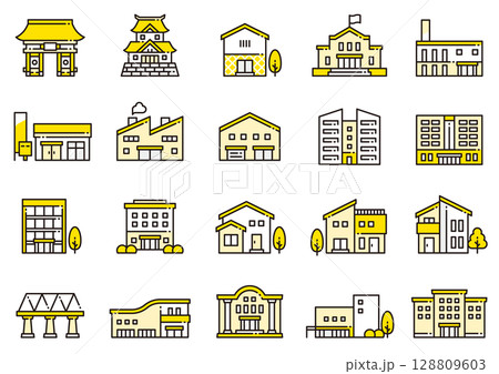 住宅・建築アイコン18　Housing & Architecture icons 128809603