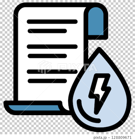 Illustration icon material: Rain document file 167 Illustration icon material: Rain document file 167 128809671