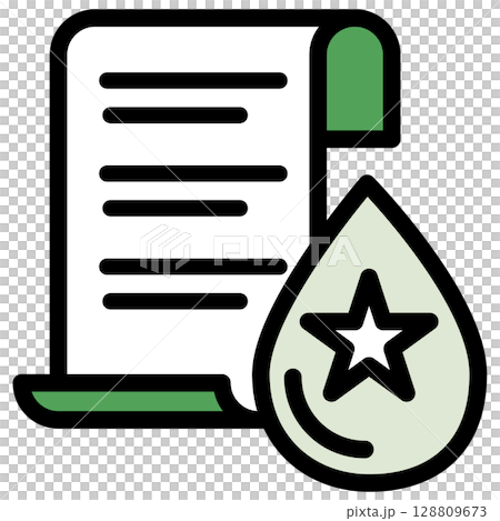 Illustration icon material: Rain document file 169 Illustration icon material: Rain document file 169 128809673