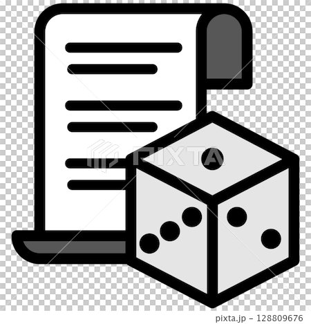 Illustration icon material: Dice document file 172 Illustration icon material: Dice document file 172 128809676
