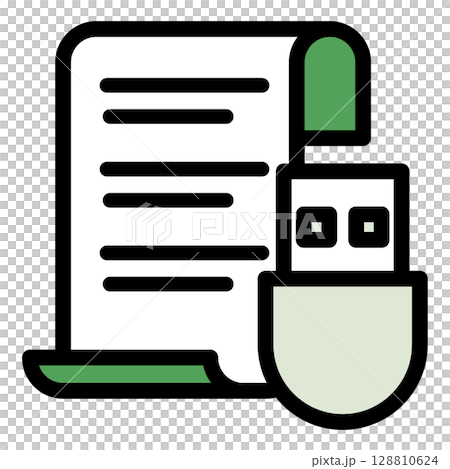 插圖圖示素材：U盤檔049 128810624