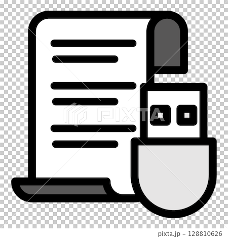 插圖圖示素材：U盤檔051 128810626