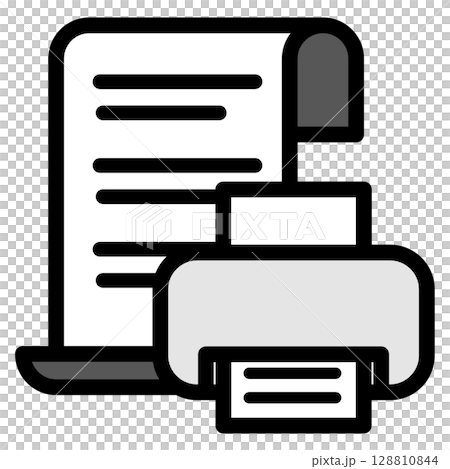 イラストアイコン素材セット：ドキュメントファイル088 128810844