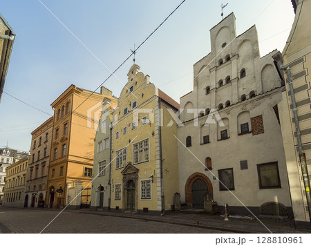 ラトビア・リガ 三人兄弟の家 Three Brothers House, Riga, Latvia 128810961