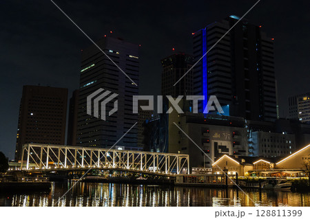 天王洲アイル 夜景 2025年 天王洲アイル 夜景 2025年 128811399