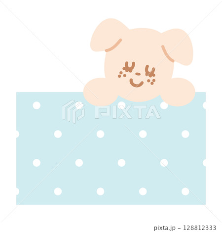 Cute illustration of puppy and polka dot pattern for animals, cartoon character, cute patches, kid doll, plush toy, brooch, pin, pet shop, vet, text bubble, blank space, icon, sticker, dog Cute illustration of puppy and polka dot pattern for animals, cartoon character, cute patches, kid doll, plush toy, brooch, pin, pet shop, vet, text bubble, blank space, icon, sticker, dog 128812333